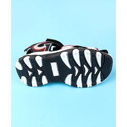 Cute Walk by Babyhug Velcro Closure Sandals With Sport Print - Black