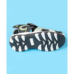 Cute Walk by Babyhug Velcro Closure Sandals With Sport Print - Black