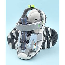 Cute Walk by Babyhug Velcro Closure Sandals - Light Blue