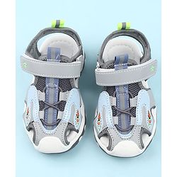 Cute Walk by Babyhug Velcro Closure Sandals - Light Blue