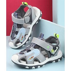 Cute Walk by Babyhug Velcro Closure Sandals - Light Blue