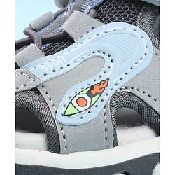 Cute Walk by Babyhug Velcro Closure Sandals - Light Blue