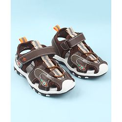 Cute Walk by Babyhug Velcro Closure Sandals - Light Blue