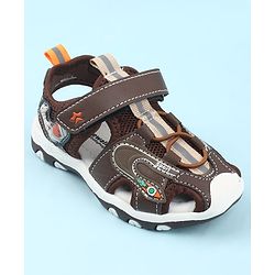 Cute Walk by Babyhug Velcro Closure Sandals - Light Blue