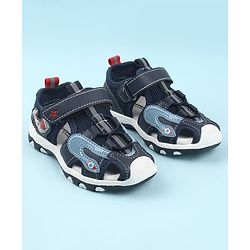 Cute Walk by Babyhug Velcro Closure Sandals - Light Blue