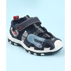 Cute Walk by Babyhug Velcro Closure Sandals - Light Blue