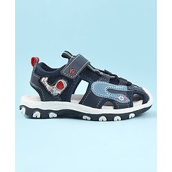 Cute Walk by Babyhug Velcro Closure Sandals - Light Blue