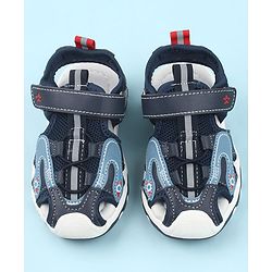 Cute Walk by Babyhug Velcro Closure Sandals - Light Blue
