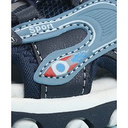 Cute Walk by Babyhug Velcro Closure Sandals - Light Blue