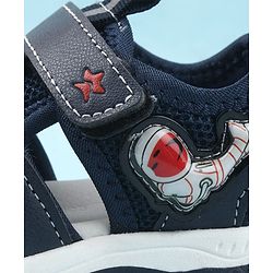Cute Walk by Babyhug Velcro Closure Sandals - Light Blue