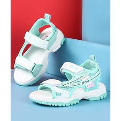 Cute Walk by Babyhug Velcro Closure Solid Sandals - Peach