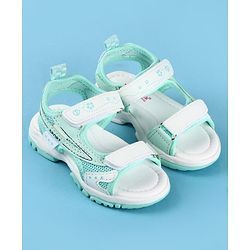 Cute Walk by Babyhug Velcro Closure Solid Sandals - Peach