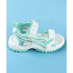 Cute Walk by Babyhug Velcro Closure Solid Sandals - Peach