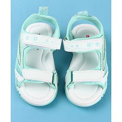 Cute Walk by Babyhug Velcro Closure Solid Sandals - Peach