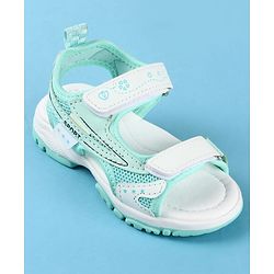 Cute Walk by Babyhug Velcro Closure Solid Sandals - Peach
