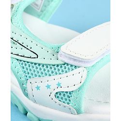 Cute Walk by Babyhug Velcro Closure Solid Sandals - Peach