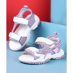 Cute Walk by Babyhug Velcro Closure Solid Sandals - Peach