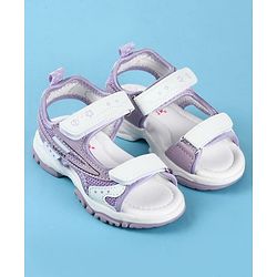Cute Walk by Babyhug Velcro Closure Solid Sandals - Peach
