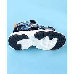 Cute Walk by Babyhug Velcro Closure Printed Sandals - Black