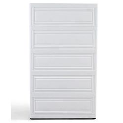 Babyhug 3 Layer Plastic Kids Wardrobe & Storage Cabinet with Wheels  Bear & Music - White| Multipurpose Organizer for Toys, Books & Clothes| Anti-Slip Base| Easy Assembly| Sturdy High Density Plastic