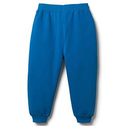 Babyhug Terry Knit Full Length Lounge Pant with Sport Print - Navy Blue