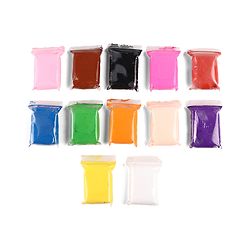 Babyhug Air Clay Art & Craft Set for Kids - Pack of 12 with 3 Sculpting Tools & 6 Eye Packs Enhances Creativity & Imagination Play Clay For 3 to 10 Years Kids Birthday Return Gift.