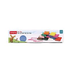 Babyhug Air Clay Art & Craft Set for Kids - Pack of 12 with 3 Sculpting Tools & 6 Eye Packs Enhances Creativity & Imagination Play Clay For 3 to 10 Years Kids Birthday Return Gift.