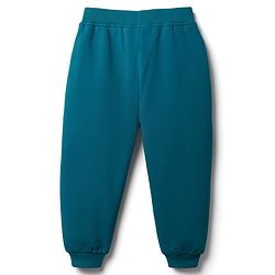 Babyhug Terry Knit Full Length Lounge Pant With Vehicle Print - Green