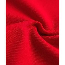 Babyhug Cotton Lycra Knit Full Length Solid Color Legging - Red