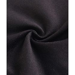 Babyhug Cotton Lycra Knit Full Length Solid Color Legging - Black