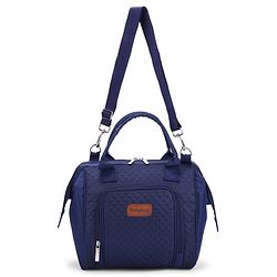 Babyhug 2 in 1 Quilted Spacious & Multifunctional Tote Cum Sling Diaper Bag  - Blue