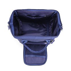 Babyhug 2 in 1 Quilted Spacious & Multifunctional Tote Cum Sling Diaper Bag  - Blue
