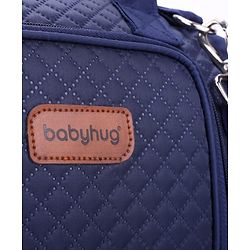 Babyhug 2 in 1 Quilted Spacious & Multifunctional Tote Cum Sling Diaper Bag  - Blue