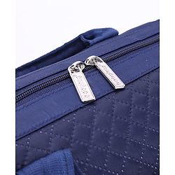 Babyhug 2 in 1 Quilted Spacious & Multifunctional Tote Cum Sling Diaper Bag  - Blue