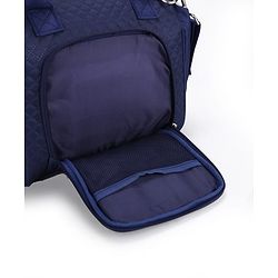 Babyhug 2 in 1 Quilted Spacious & Multifunctional Tote Cum Sling Diaper Bag  - Blue