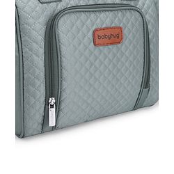 Babyhug 2 in 1 Quilted Spacious & Multifunctional Tote Cum Sling Diaper Bag  - Blue