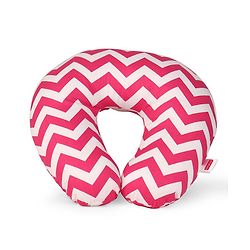 Babyhug Neck Supporter & Rectangular Pillow Set Chevron Print - Pink