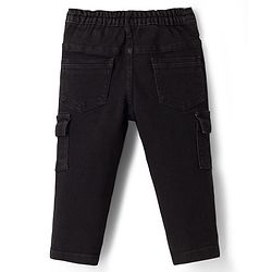 Babyhug Cotton Woven Full Sleeves Checkered Shirt & Denim Jeans with T-Shirt - Black