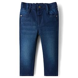 Babyhug Cotton Woven Full Sleeves Checkered Shirt & Denim Jeans - Red & Blue