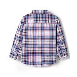 Babyhug Cotton Woven Full Sleeves Checkered Shirt & Denim Jeans Set - Blue