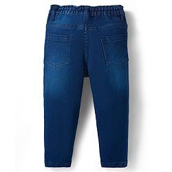 Babyhug Cotton Woven Full Sleeves Checkered Shirt & Denim Jeans Set - Blue