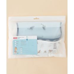 Babyhug Waterproof PU Sleeveless Feeding Bibs Pack of 2 - Bunny & Whale Print| Crumb Catcher Pocket| Easy Wipe Clean| Easy Velcro Closure| Weaning & Feeding Bibs| 0+ Months