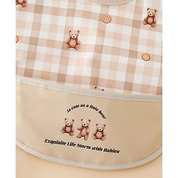 Babyhug Waterproof PU Sleeveless Feeding Bibs Pack of 2 - Bunny & Whale Print| Crumb Catcher Pocket| Easy Wipe Clean| Easy Velcro Closure| Weaning & Feeding Bibs| 0+ Months