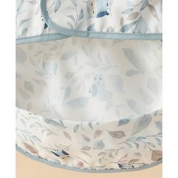 Babyhug Waterproof Polyester Half Sleeves Feeding Bibs Pack of 2 Bunny & Panda Print| Easy  Velcro Closure| Crumb Catcher Pocket| Washable & Lightweight| 0+ Months