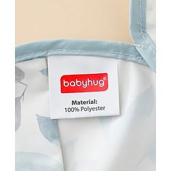 Babyhug Waterproof Polyester Half Sleeves Feeding Bibs Pack of 2 Bunny & Panda Print| Easy  Velcro Closure| Crumb Catcher Pocket| Washable & Lightweight| 0+ Months