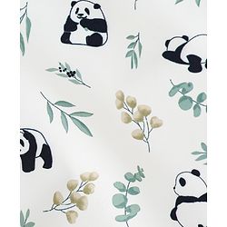 Babyhug Full Sleeve Waterproof Polyester Feeding Bib Panda Print| Long Sleeves| Crumb Catcher Pocket| Easy Velcro Closure| Mess-Free Feeding| 0+ Months