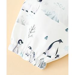 Babyhug Full Sleeve Waterproof Polyester Feeding Bib Panda Print| Long Sleeves| Crumb Catcher Pocket| Easy Velcro Closure| Mess-Free Feeding| 0+ Months