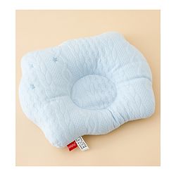 Babyhug Star Shaped Head Shaping Baby Pillow - Blue| Prevents Flat Head Syndrome| Soft & Breathable| Neck & Shoulder Support Pillow| Lightweight & Travel Friendly| 0-6 Months| New Born Gifting Option