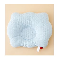 Babyhug Star Shaped Head Shaping Baby Pillow - Blue| Prevents Flat Head Syndrome| Soft & Breathable| Neck & Shoulder Support Pillow| Lightweight & Travel Friendly| 0-6 Months| New Born Gifting Option