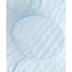 Babyhug Star Shaped Head Shaping Baby Pillow - Blue| Prevents Flat Head Syndrome| Soft & Breathable| Neck & Shoulder Support Pillow| Lightweight & Travel Friendly| 0-6 Months| New Born Gifting Option